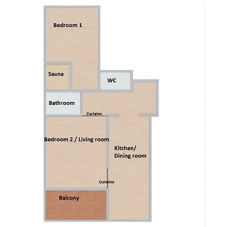 Apartment: Perfect Location + Sauna